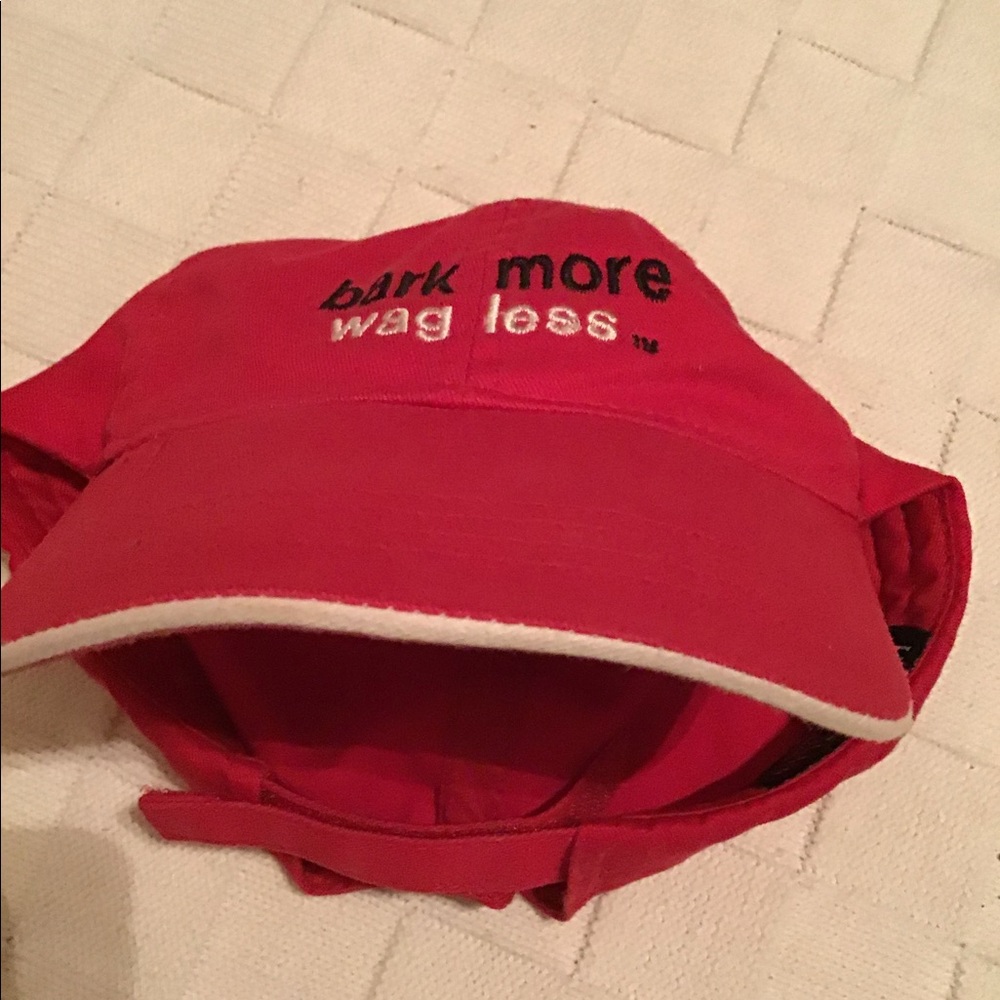“BARK MORE WAG LESS” HAT - ADJUSTABLE VELCRO FIT - Picture 4 of 4